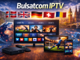 bulsatcom iptv showing live tv movies and sports on smart tv tablet and smartphone
