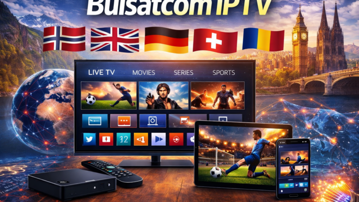 bulsatcom iptv showing live tv movies and sports on smart tv tablet and smartphone